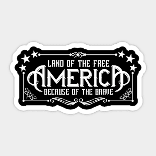 Land of the Free Sticker